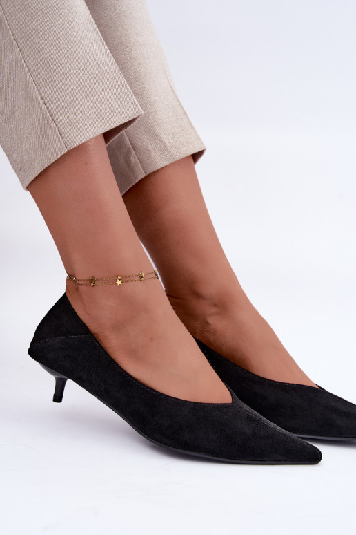 scarpe con tacco basso in colore nero Joresta