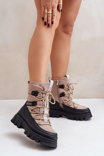 Stivali da neve beige da donna Lee Cooper LCJ-24-47-3143 2