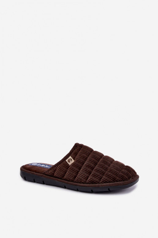 Pantofole marroni da uomo Inblu 91000034