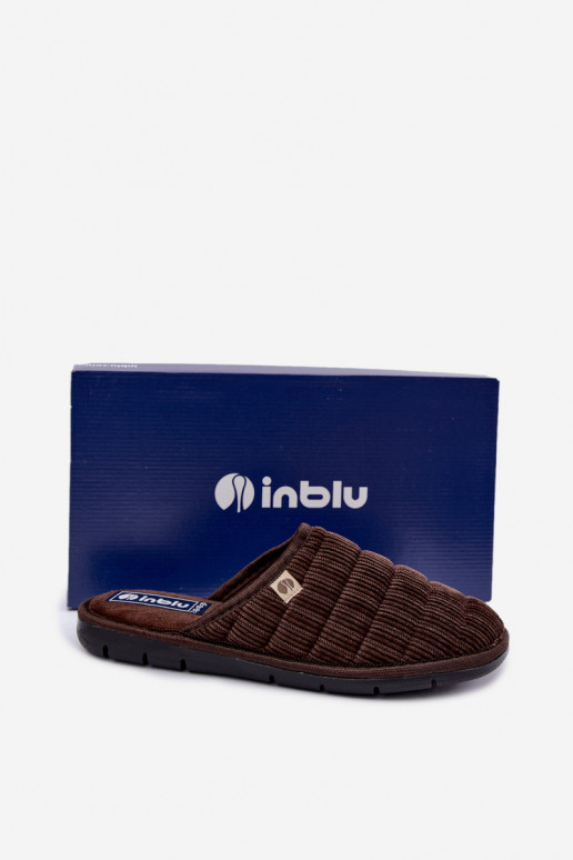 Pantofole marroni da uomo Inblu 91000034