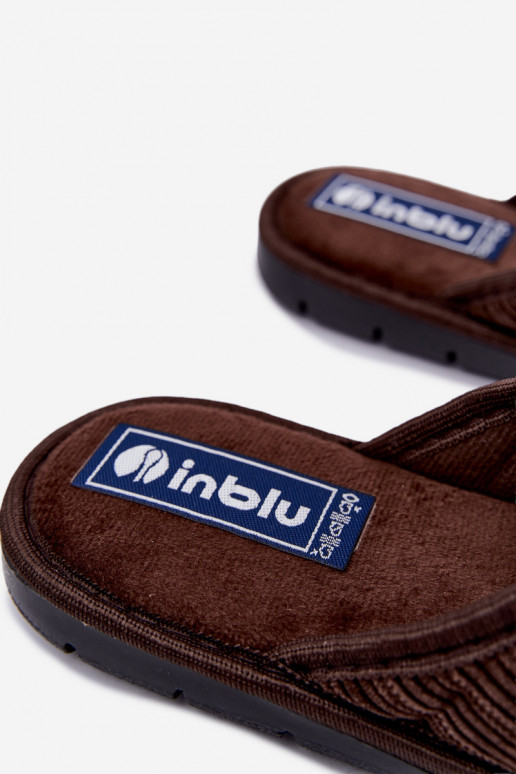 Pantofole marroni da uomo Inblu 91000034