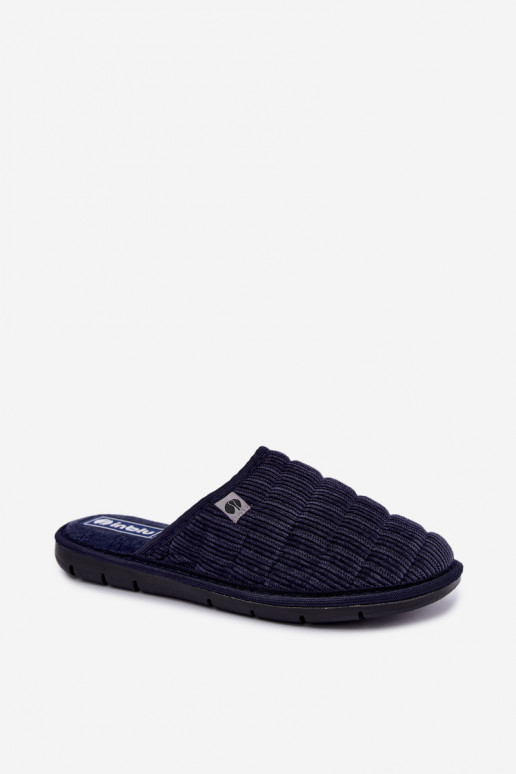 Pantofole blu scuro da uomo Inblu 91000034