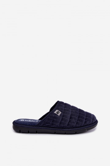 Pantofole blu scuro da uomo Inblu 91000034 2
