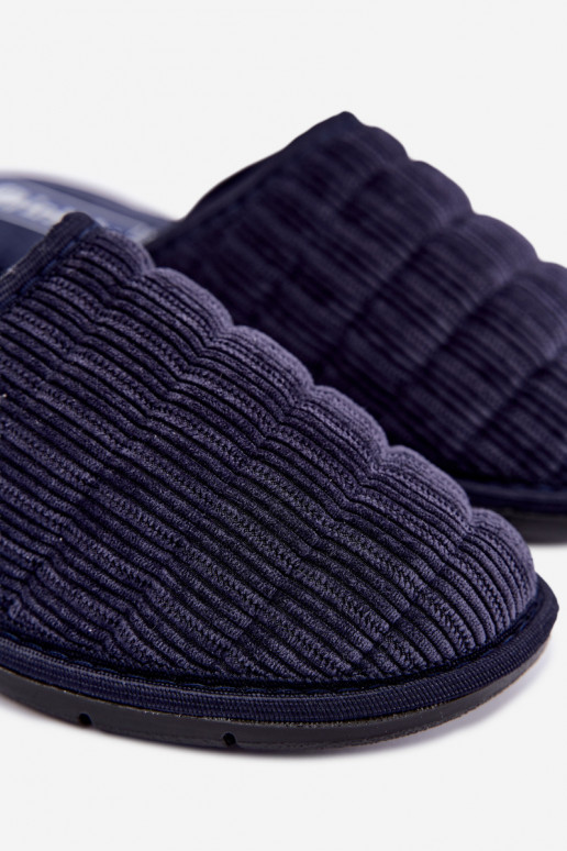 Pantofole blu scuro da uomo Inblu 91000034