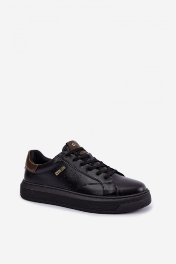 Sneakers neri da uomo con piattaforma Big Star UU174291