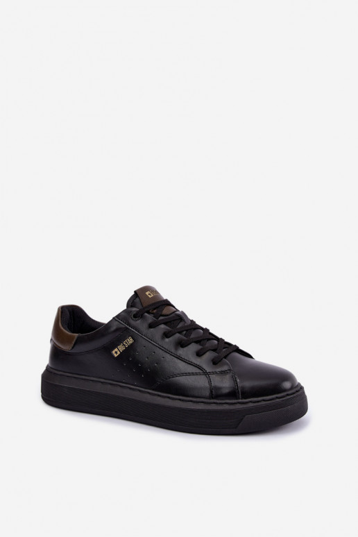Sneakers neri da uomo con piattaforma Big Star UU174291