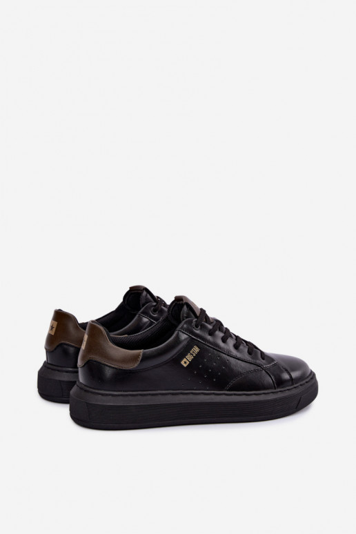 Sneakers neri da uomo con piattaforma Big Star UU174291