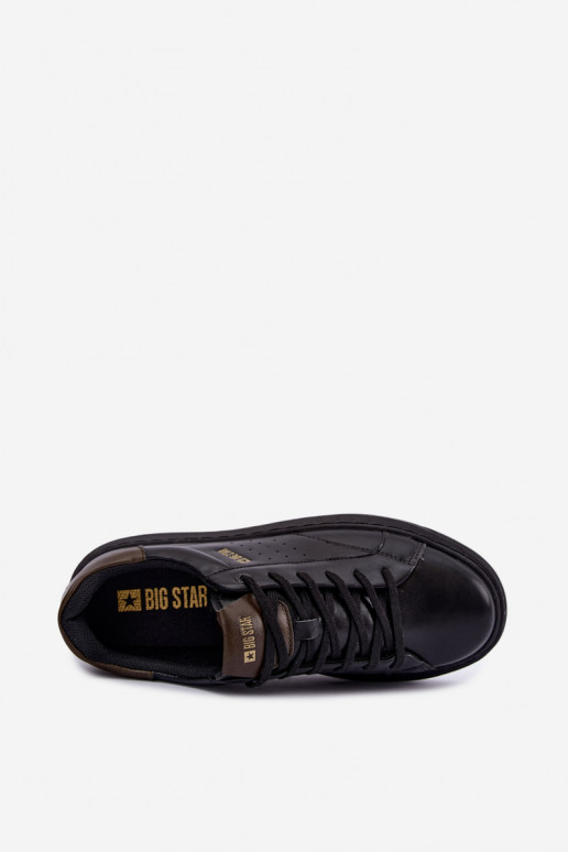 Sneakers neri da uomo con piattaforma Big Star UU174291