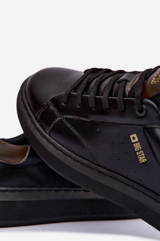 Sneakers neri da uomo con piattaforma Big Star UU174291