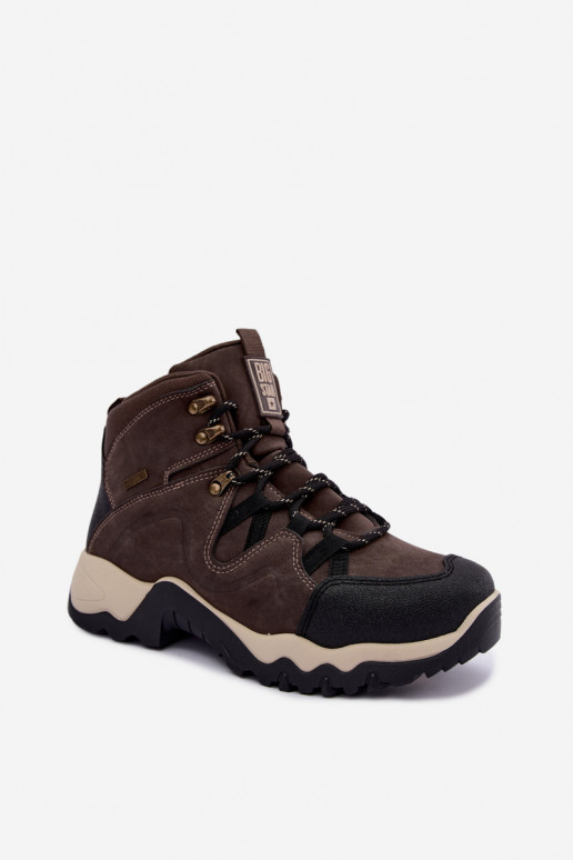 Stivali da trekking marroni scuri da uomo Big Star UU174183 HI-Poly System
