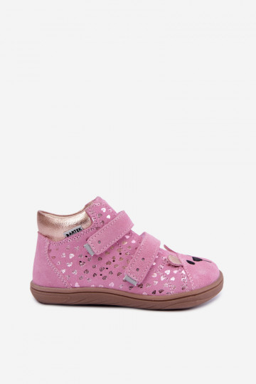 Scarpe rosa per bambini con cuori Bartek 8631965 2