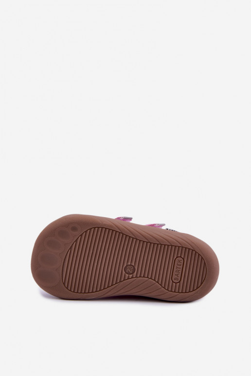 Scarpe rosa per bambini con cuori Bartek 8631965