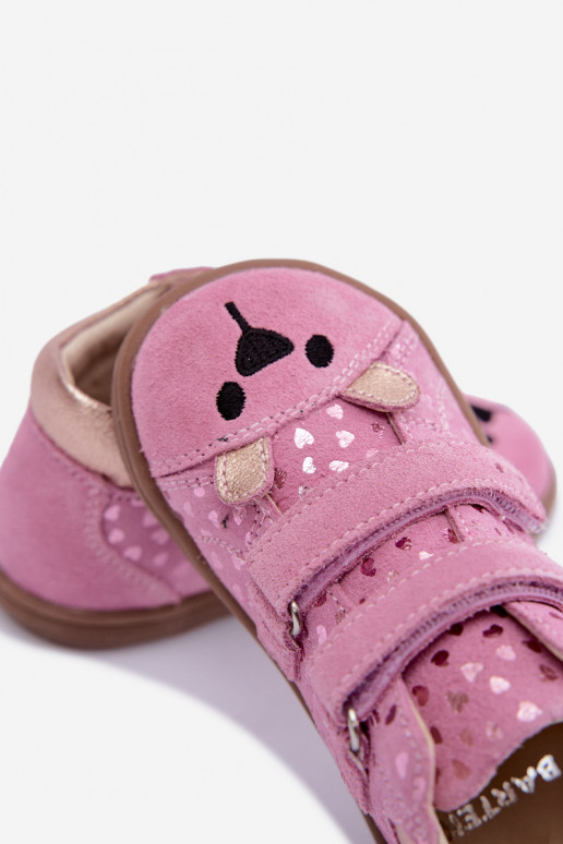 Scarpe rosa per bambini con cuori Bartek 8631965