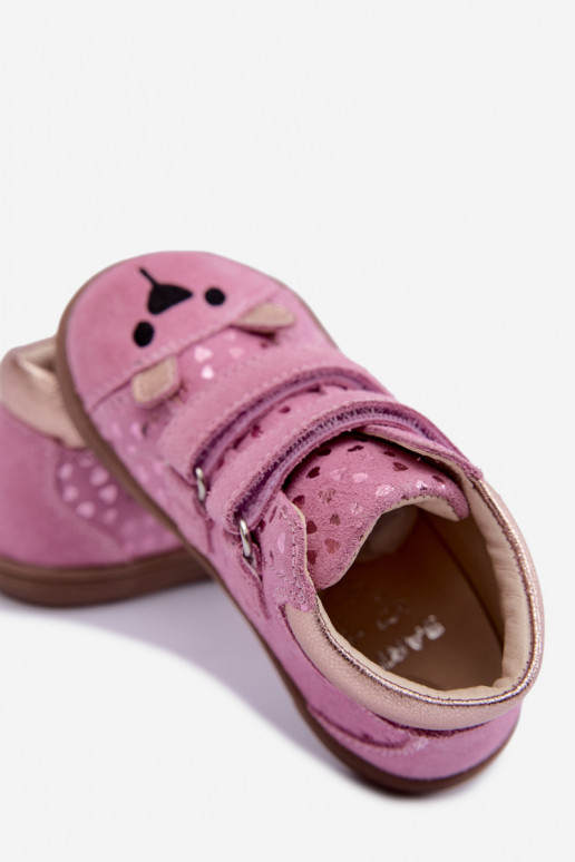 Scarpe rosa per bambini con cuori Bartek 8631965