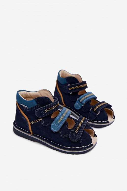 Sandali da donna per ragazzi Bartek 8920061 blu scuro