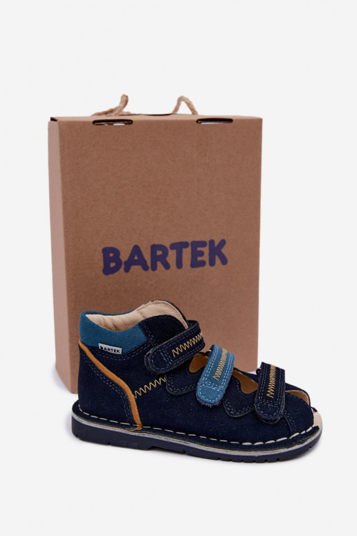 Sandali da donna per ragazzi Bartek 8920061 blu scuro