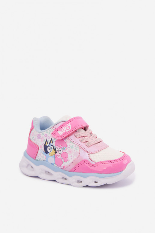 Sneakers per bambini Bluey con suola glitter 8704215 rosa