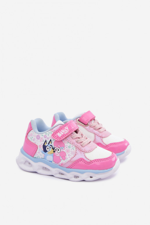 Sneakers per bambini Bluey con suola glitter 8704215 rosa
