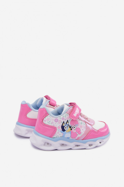 Sneakers per bambini Bluey con suola glitter 8704215 rosa