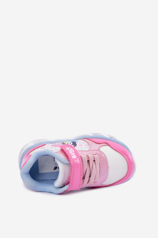 Sneakers per bambini Bluey con suola glitter 8704215 rosa
