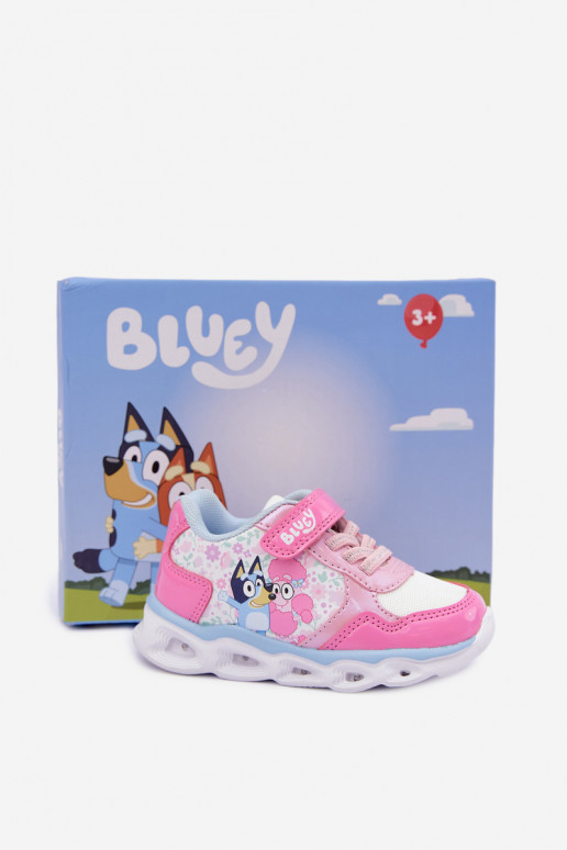 Sneakers per bambini Bluey con suola glitter 8704215 rosa