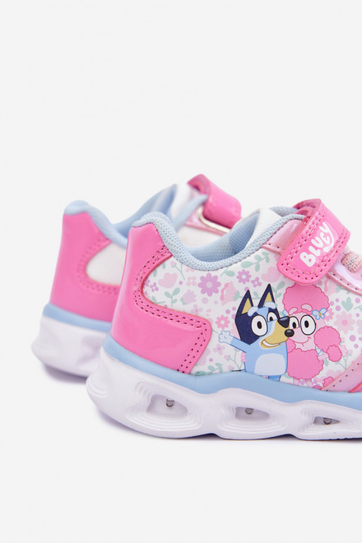 Sneakers per bambini Bluey con suola glitter 8704215 rosa