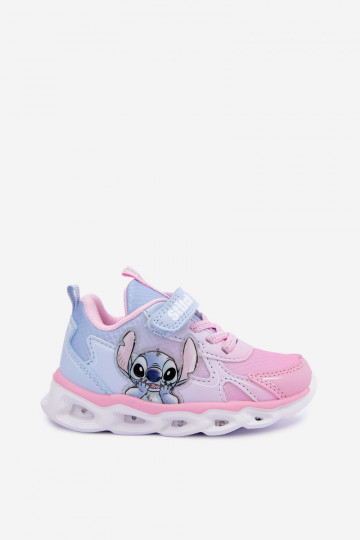 Sneakers per bambini Stitch con suola glitter 8703815 rosa-blu 2