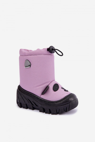 Stivali da neve per bambini in materiale impermeabile Bartek 11045801 viola