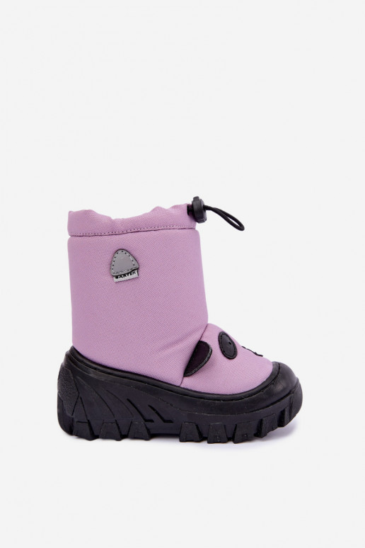 Stivali da neve per bambini in materiale impermeabile Bartek 11045801 viola