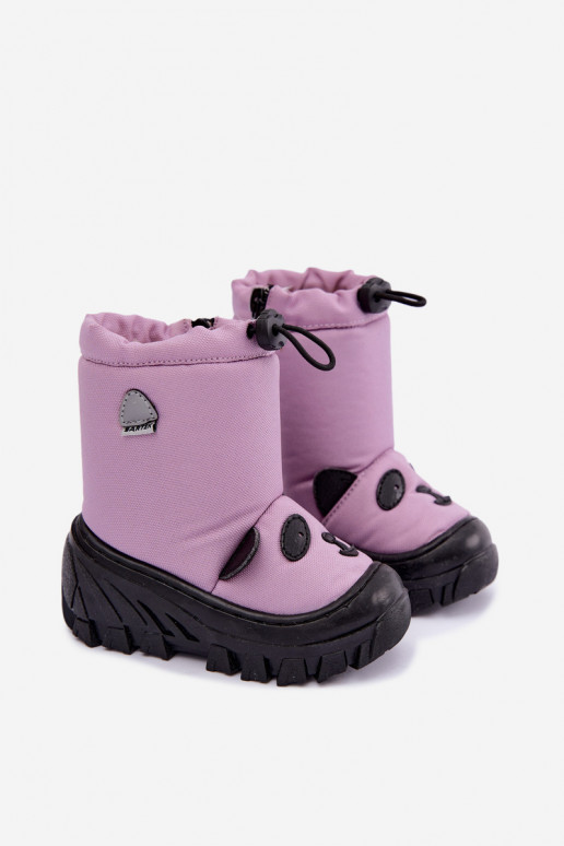 Stivali da neve per bambini in materiale impermeabile Bartek 11045801 viola