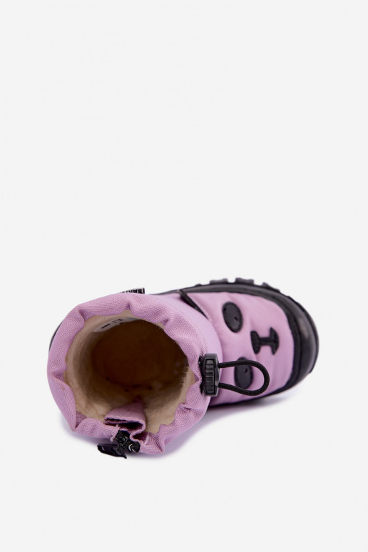Stivali da neve per bambini in materiale impermeabile Bartek 11045801 viola