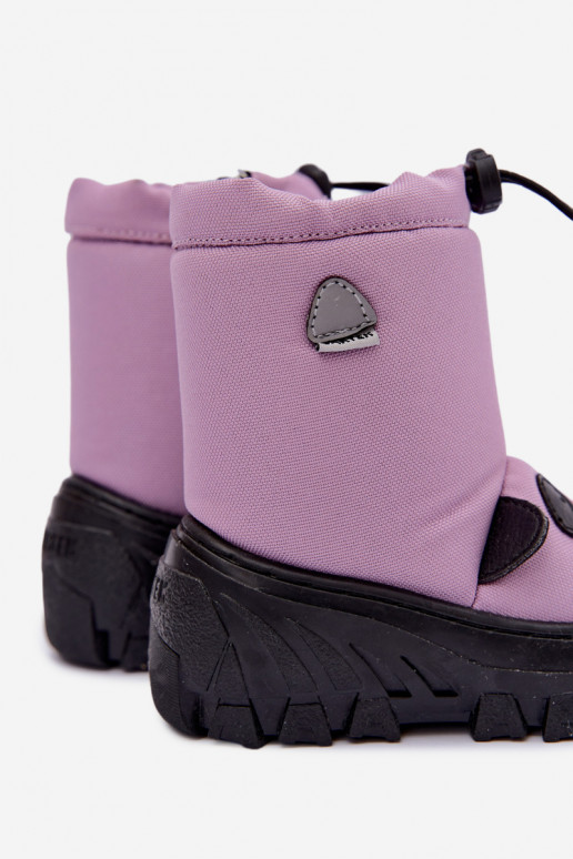Stivali da neve per bambini in materiale impermeabile Bartek 11045801 viola