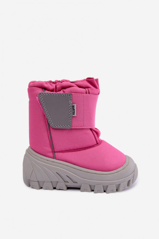 Stivali da neve per bambini con chiusure adesive Bartek 11626012 rosa