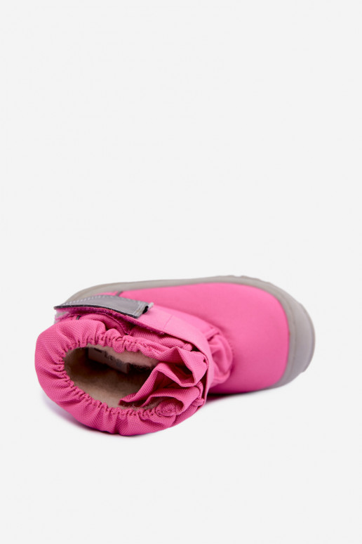 Stivali da neve per bambini con chiusure adesive Bartek 11626012 rosa