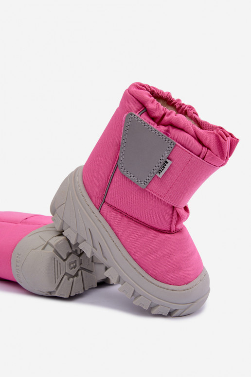 Stivali da neve per bambini con chiusure adesive Bartek 11626012 rosa