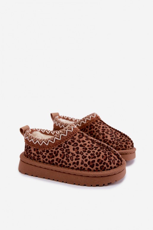 Stivali da neve per bambini con stampa leopardata Ysmerine