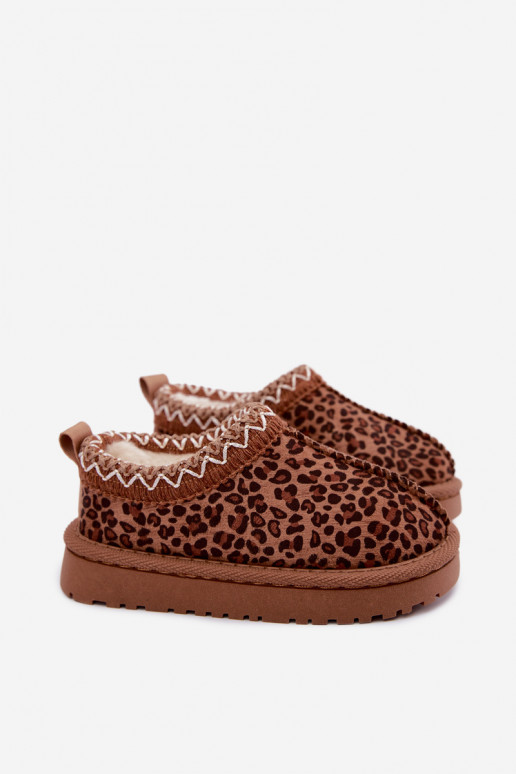 Stivali da neve per bambini con stampa leopardata Ysmerine