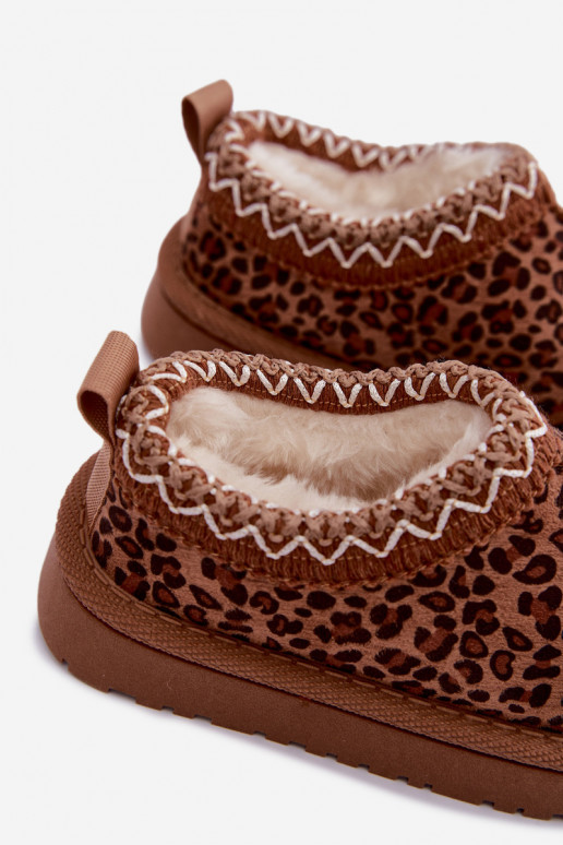 Stivali da neve per bambini con stampa leopardata Ysmerine