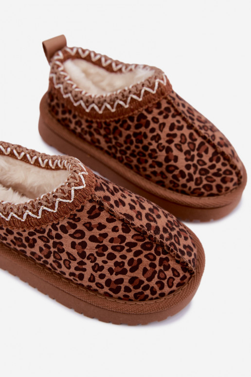 Stivali da neve per bambini con stampa leopardata Ysmerine