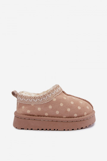 Stivali da neve per bambini color sabbia Ysmerine 2
