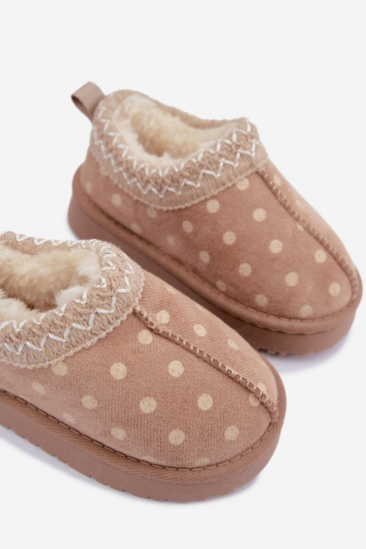 Stivali da neve per bambini color sabbia Ysmerine