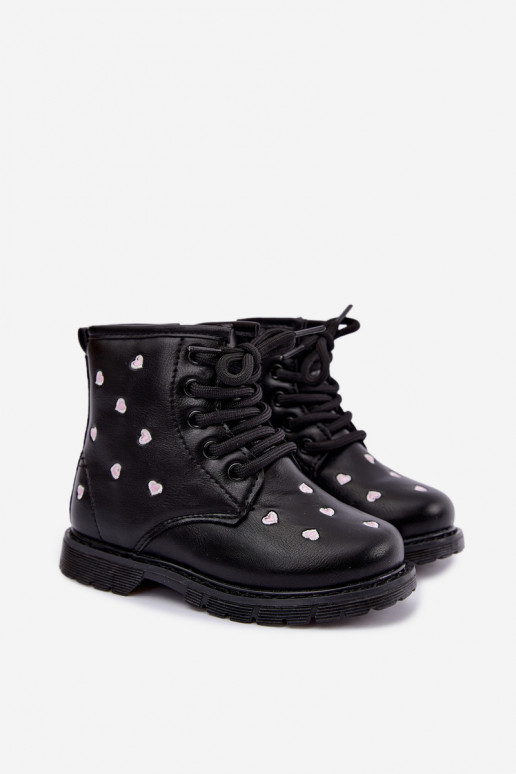 Stivali caldi per bambini con cuori Selmora
