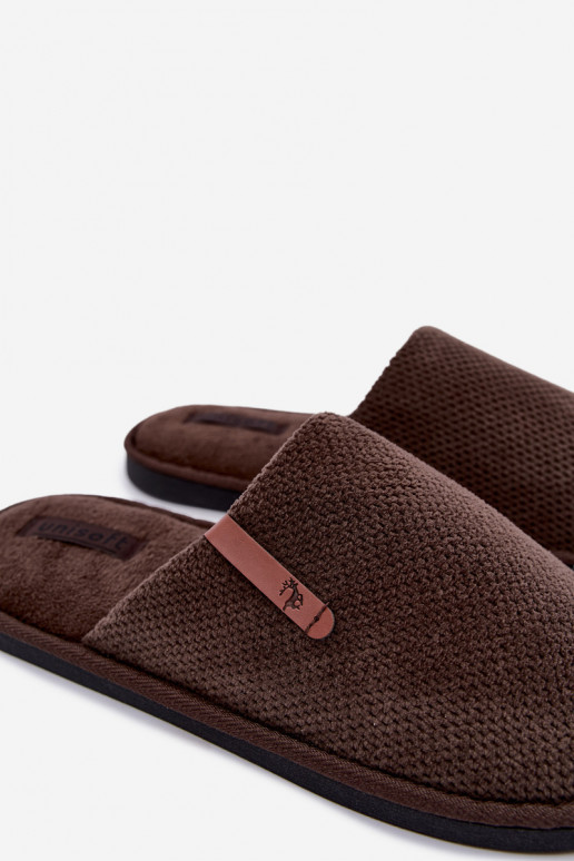 pantofole da uomo in marrone Dervan