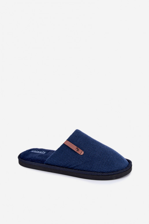 pantofole da uomo in blu scuro Dervan