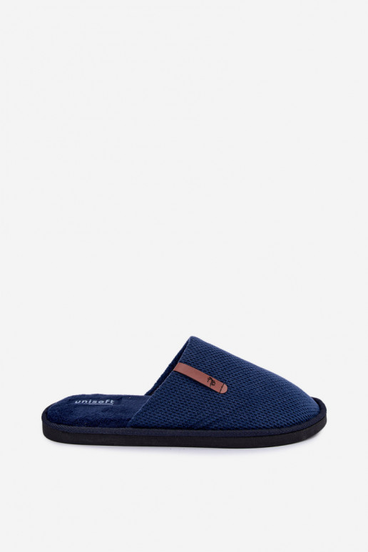 pantofole da uomo in blu scuro Dervan