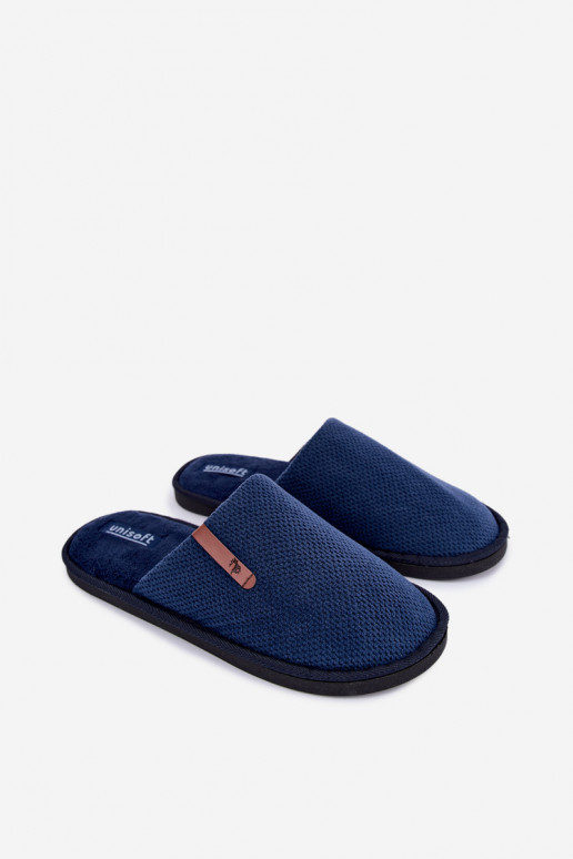 pantofole da uomo in blu scuro Dervan