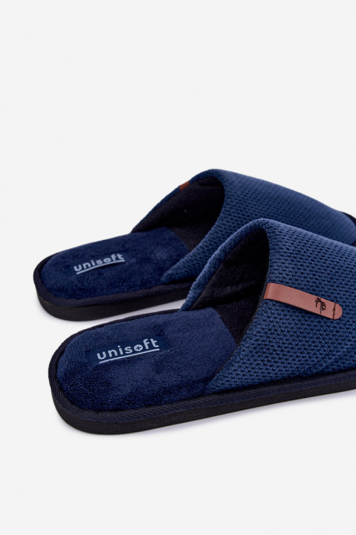 pantofole da uomo in blu scuro Dervan