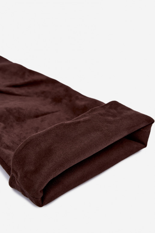 Stivali alti da donna con tacchi sottili color marrone Aderelle