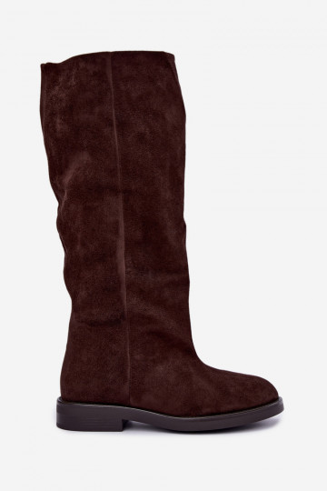 Stivali alti slip-on con tacchi larghi Pavellea 2
