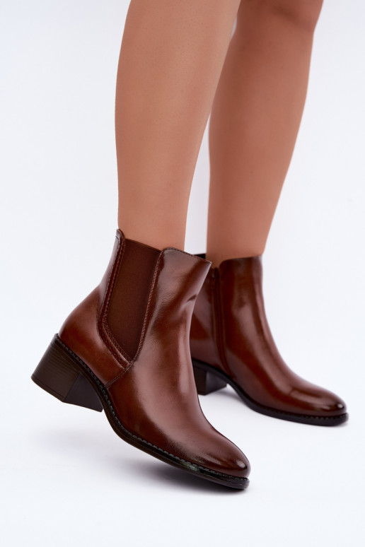 Stivaletti eleganti da donna in marrone Dalmora